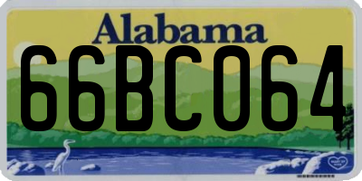 AL license plate 66BC064