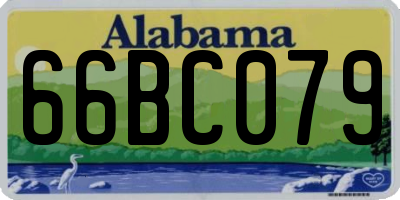 AL license plate 66BC079