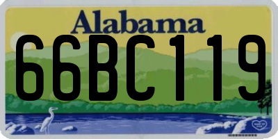 AL license plate 66BC119