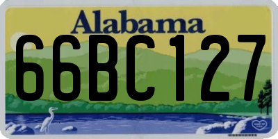 AL license plate 66BC127