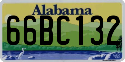 AL license plate 66BC132