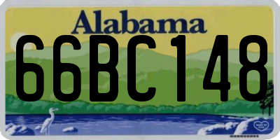 AL license plate 66BC148