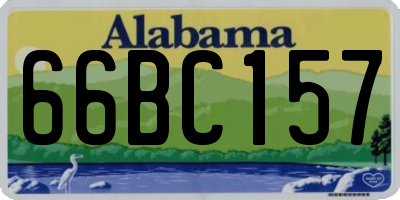 AL license plate 66BC157