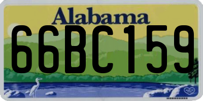 AL license plate 66BC159