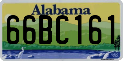 AL license plate 66BC161