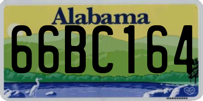 AL license plate 66BC164