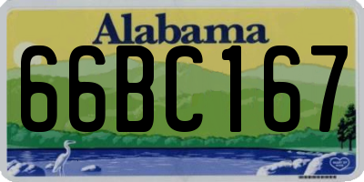 AL license plate 66BC167
