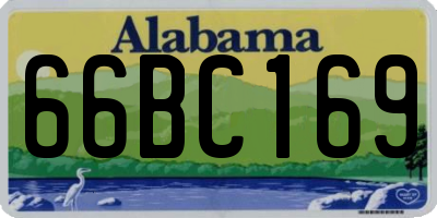 AL license plate 66BC169