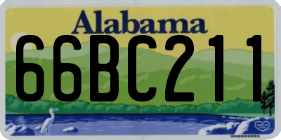 AL license plate 66BC211