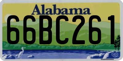 AL license plate 66BC261
