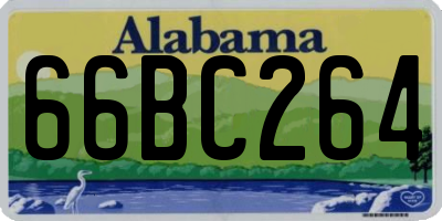 AL license plate 66BC264