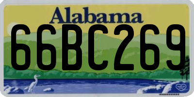 AL license plate 66BC269