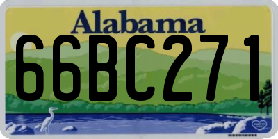 AL license plate 66BC271