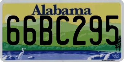 AL license plate 66BC295