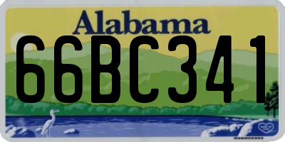 AL license plate 66BC341