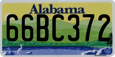 AL license plate 66BC372