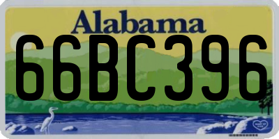 AL license plate 66BC396