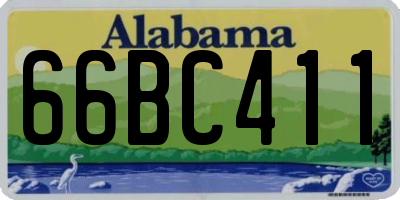 AL license plate 66BC411