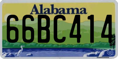 AL license plate 66BC414