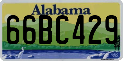 AL license plate 66BC429