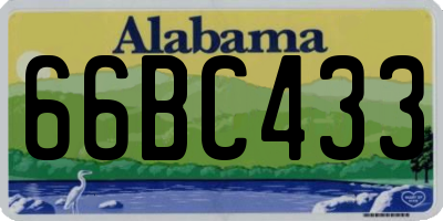 AL license plate 66BC433