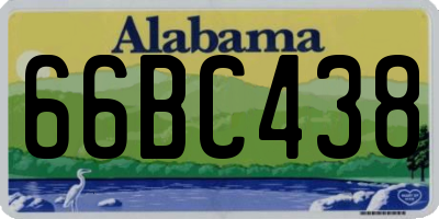 AL license plate 66BC438