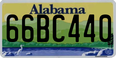 AL license plate 66BC440