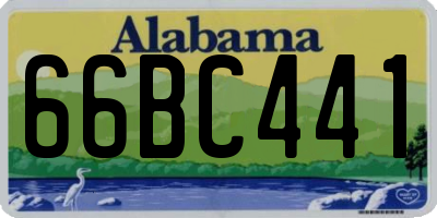 AL license plate 66BC441