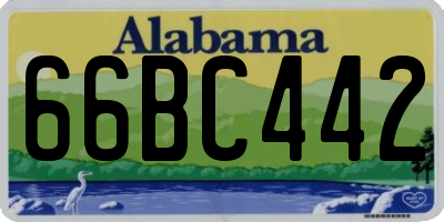 AL license plate 66BC442