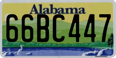 AL license plate 66BC447