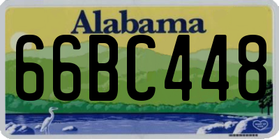 AL license plate 66BC448