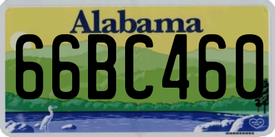 AL license plate 66BC460