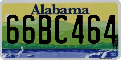 AL license plate 66BC464