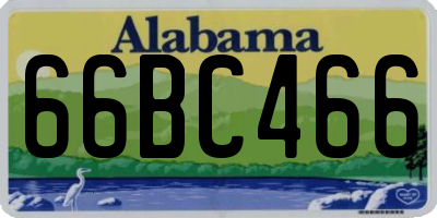 AL license plate 66BC466