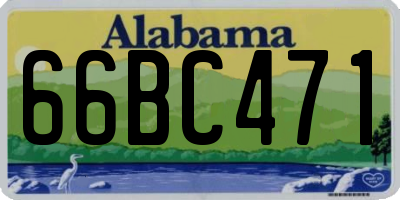 AL license plate 66BC471