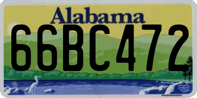 AL license plate 66BC472