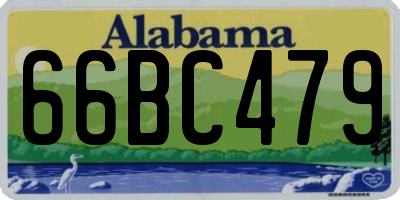 AL license plate 66BC479