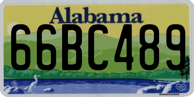 AL license plate 66BC489