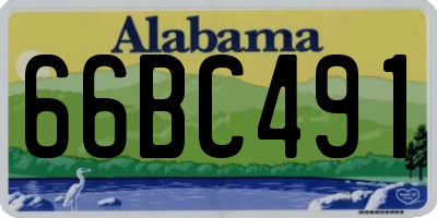 AL license plate 66BC491