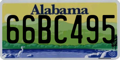 AL license plate 66BC495