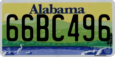 AL license plate 66BC496