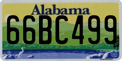 AL license plate 66BC499