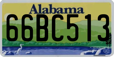 AL license plate 66BC513