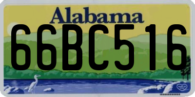 AL license plate 66BC516