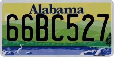 AL license plate 66BC527