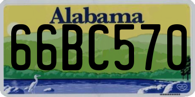 AL license plate 66BC570