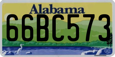 AL license plate 66BC573