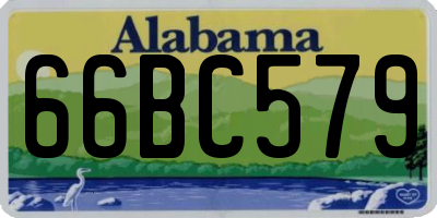 AL license plate 66BC579