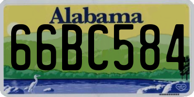 AL license plate 66BC584