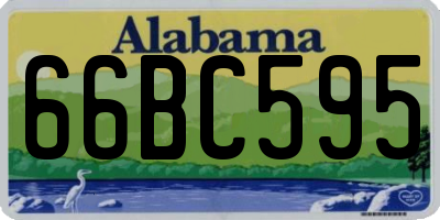 AL license plate 66BC595